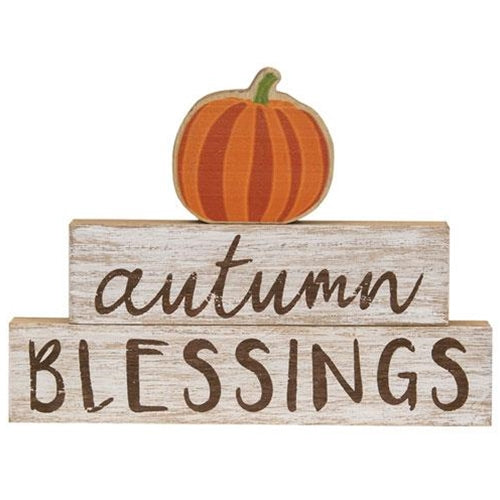 3/Set Autumn Blessings Pumpkin Stackers