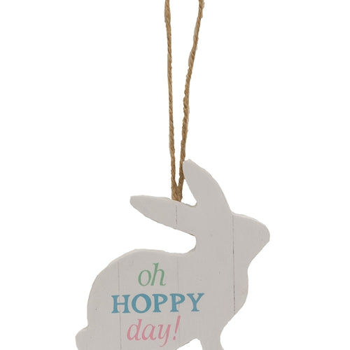 Oh Hoppy Day Easter Bunny Ornament 3 Asstd.