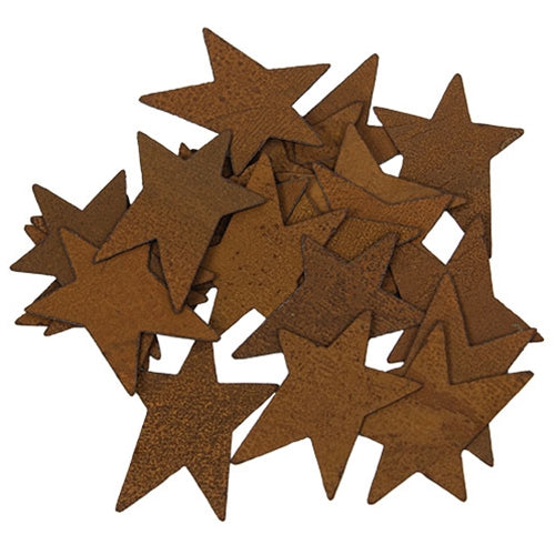 25/Pkg Rusty Tin Stars 1.25"