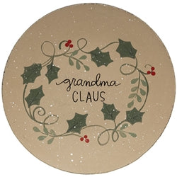 Grandma Claus Plate 3 Asstd.