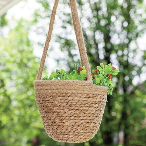 Jute Hanging Flower Pot Holder Small