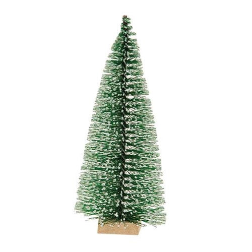 Frosty Bottle Brush Tree 6"