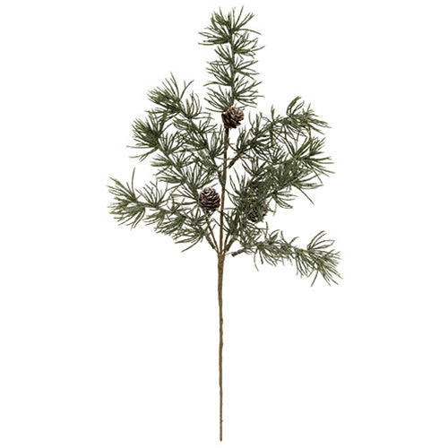 Iced Weeping Pine Spray 20"