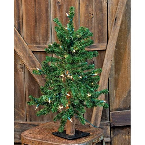 Pre-Lit Alpine Tree 2ft