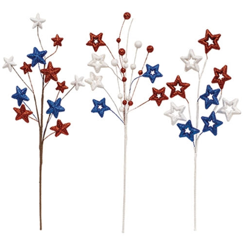 Sparkle Americana Star Spray 3 Asstd.