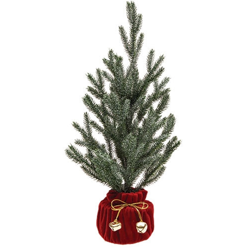 *Christmas Tree w/Cloth Pot and Gold Bells