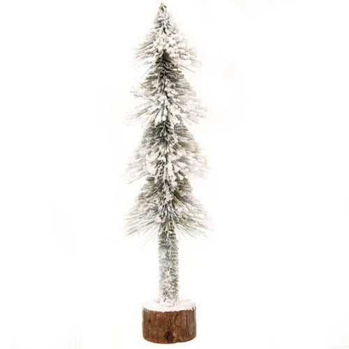 *Heavy Snowy Pencil Tree 20"