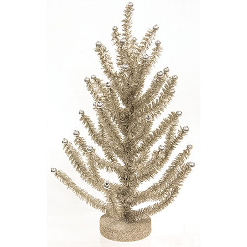 Gleaming Celebration Tinsel Tree 14"