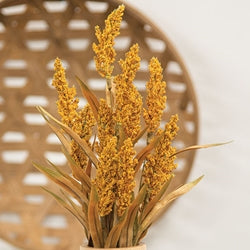 Golden Heather & Fall Grass Bush 21"