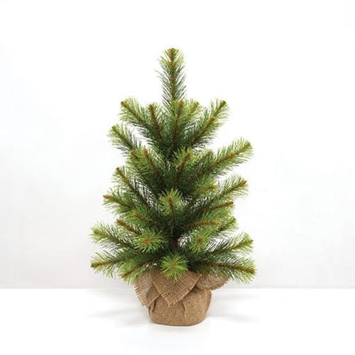 Empire Pine Tree w/Burlap Base 24"