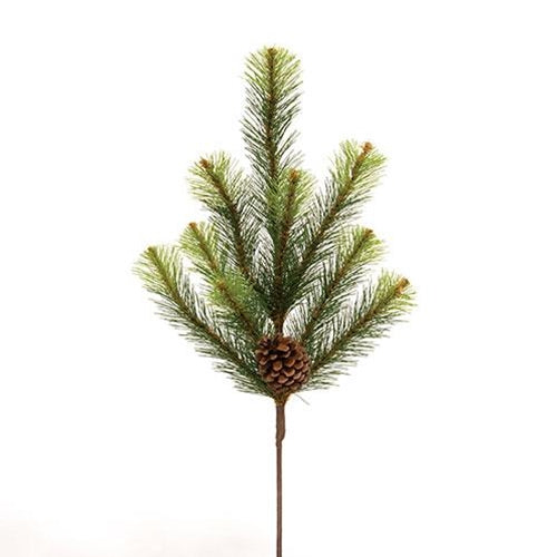 Empire Pine Spray w/Pinecone 24"