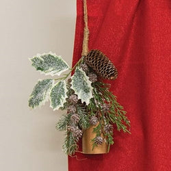 Icy Cheer Holly & Pine Bell Door Hanger