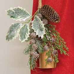 Icy Cheer Holly & Pine Bell Door Hanger