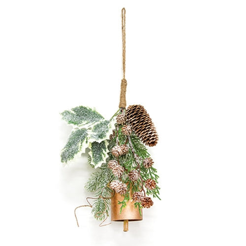 Icy Cheer Holly & Pine Bell Door Hanger