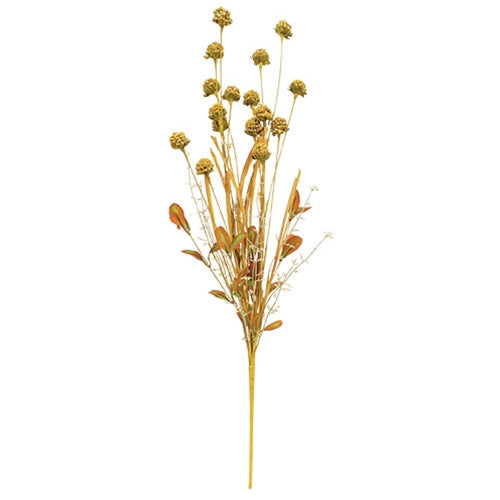 Fall Grass & Thistle Spray 26" Golden