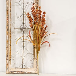 Fall Wildflower Heather & Dried Grass Spray 25"