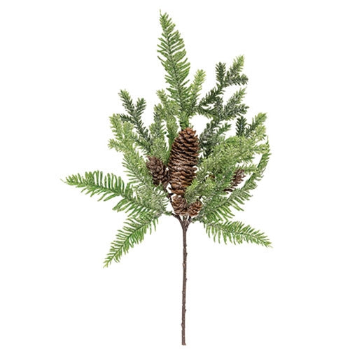 Glittering Millwood Pine Spray 16"