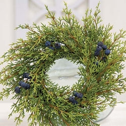 Blue Berry & Cedar Wreath 12"