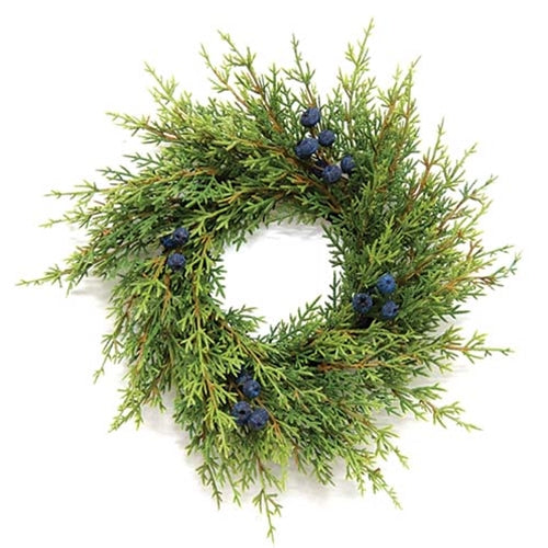 Blue Berry & Cedar Wreath 12"