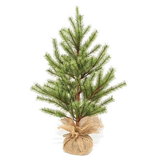 Bristle Country Pine Tree in Burlap Base 30"