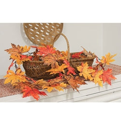 Fall Maple Leaf Garland 8ft