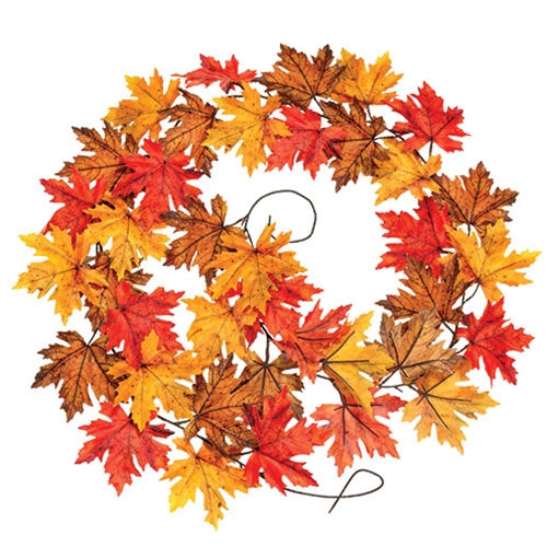 Fall Maple Leaf Garland 8ft