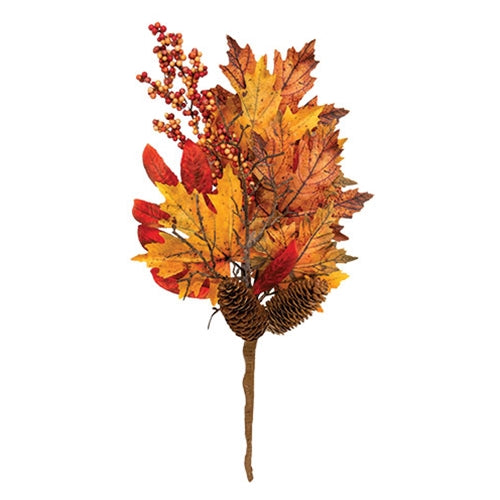 Fall Maple Leaf Pinecone & Berry Pick 20"