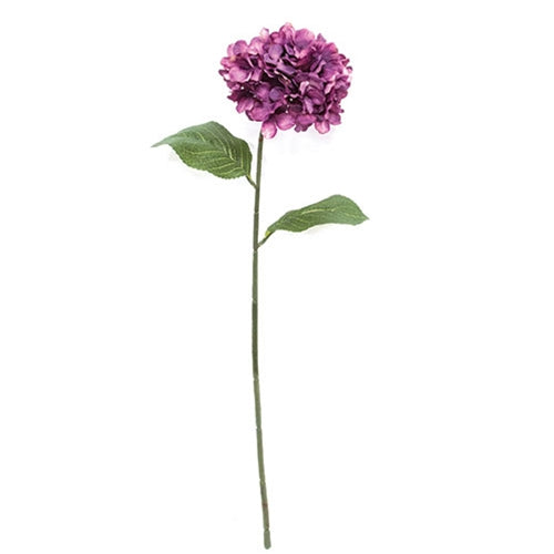 Purple Hydrangea Stem 28"