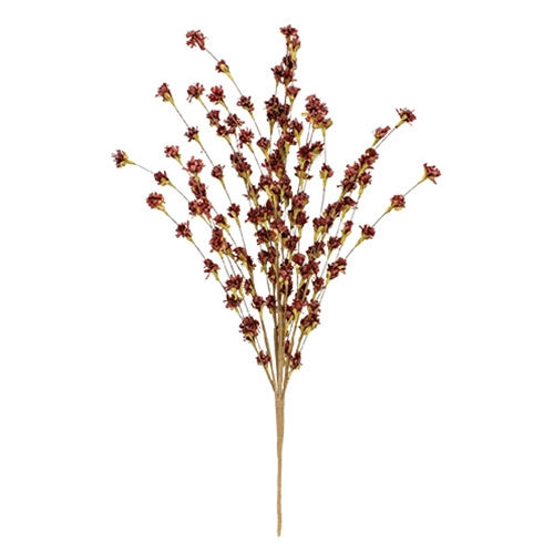 Fall Blossoms Spray Burgundy 24"