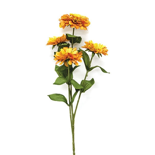 Golden Zinnia Spray 23.5"