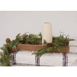 Rustic Cedar & Pine Bell Garland 5ft