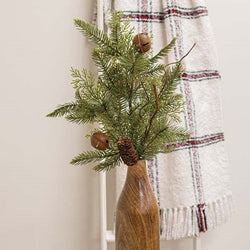 Rustic Cedar & Pine Bell Spray 29"