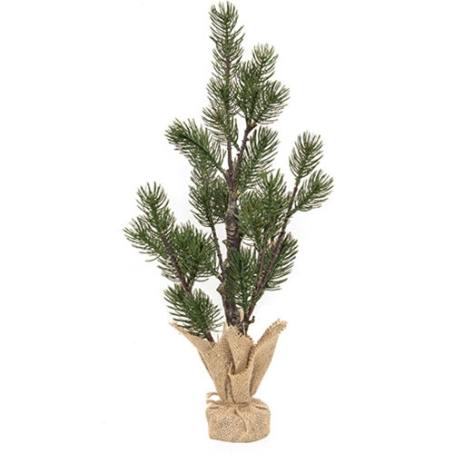 Table Spruce Tree w/Burlap Base 19"