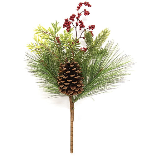 Winter Party Pine & Berry Pick 17"