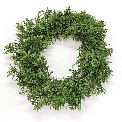 Heritage Boxwood Wreath 22"