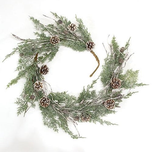 Durham Cedar Birch Pinecone Garland 5ft