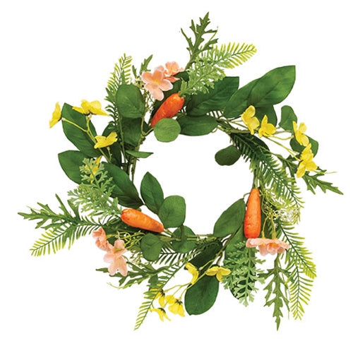 Spring Carrot Garden Wreath 15"