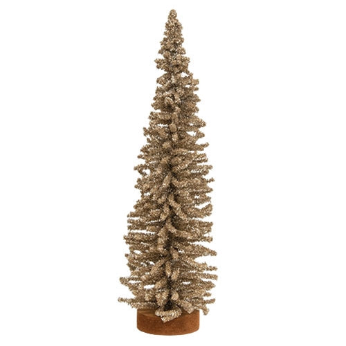 Champagne Gleam Bristle Tree 13"