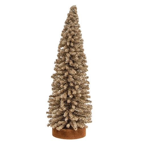 Champagne Gleam Bristle Tree 10"