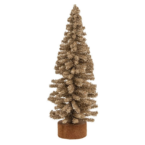 Champagne Gleam Bristle Tree 8"