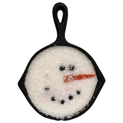 Snowman Cast Iron Skillet Candle 8oz