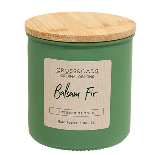Balsam Fir 14oz Jar Candle w/Wood Lid