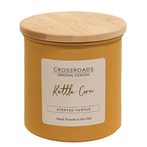 Kettle Corn 14oz Jar Candle w/Wood Lid