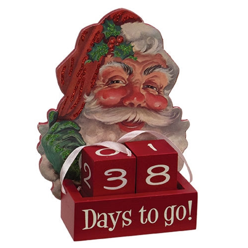 Vintage Santa Christmas Countdown Calendar