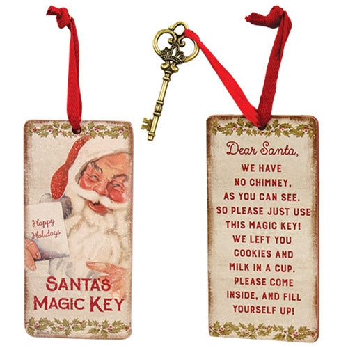 Dear Santa Magic Key Ornament