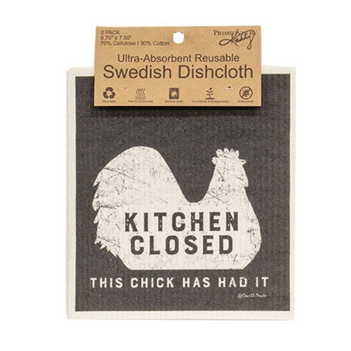 2/Set - Kitchen Closed Swedish Dishcloths