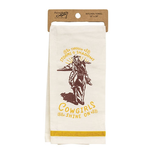 Cowgirls Shine On Dish Towel 18"x28"