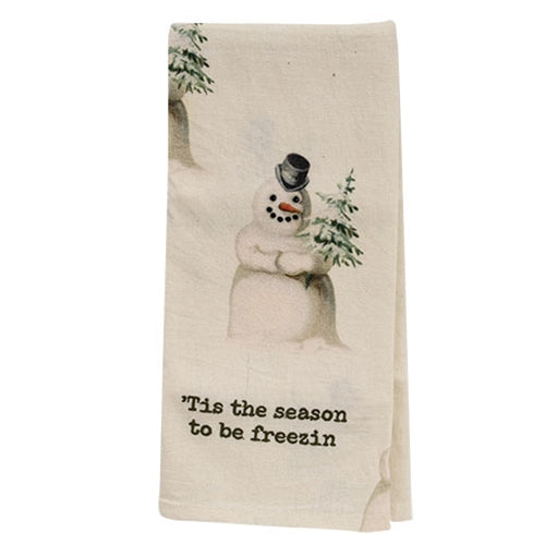 Tis the Season to Be Freezin Kitchen Towel