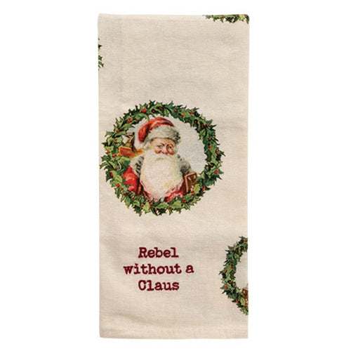 Rebel Without a Claus Kitchen Towel