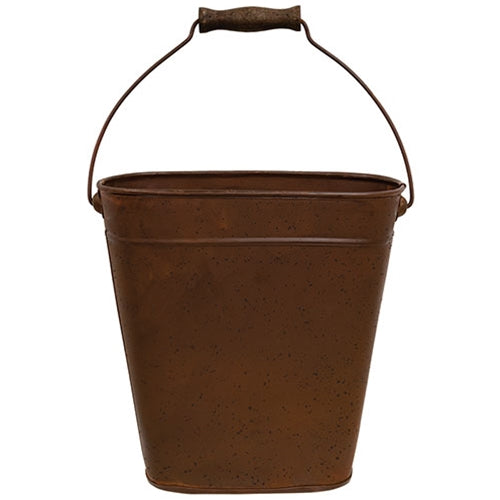 Rust & Black Oval Wall Planter